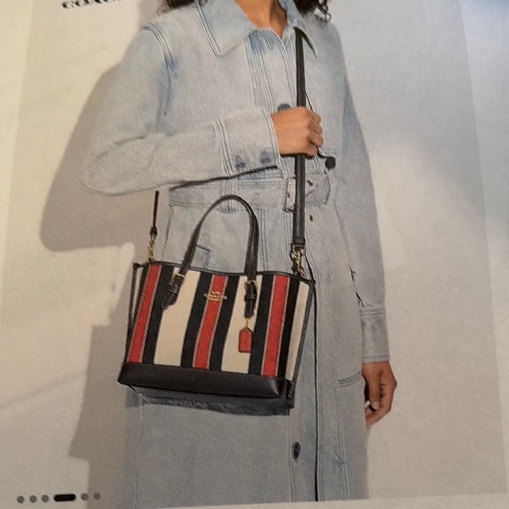 Coach Multicolor Striped Women's Bag - Picture 16 of 16